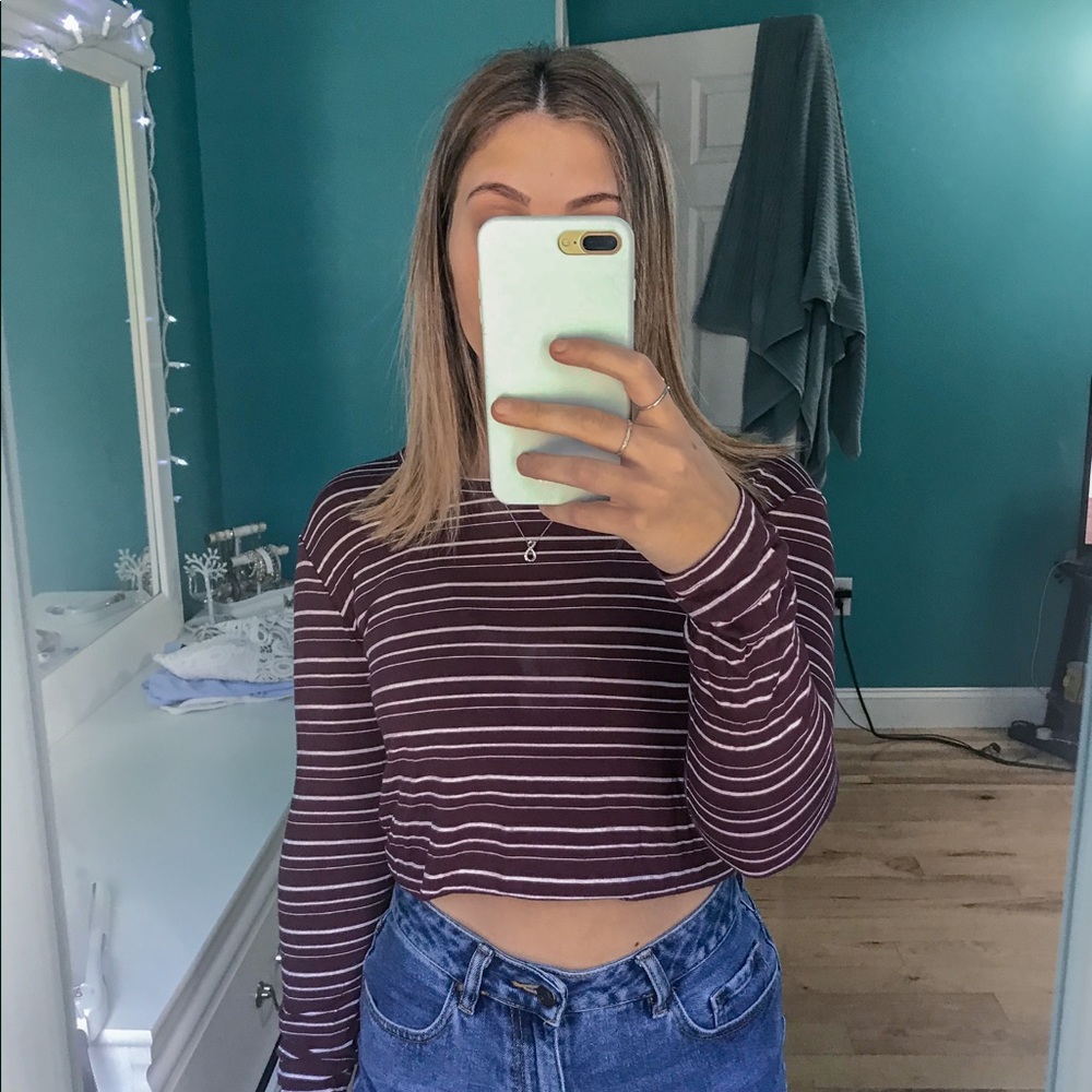 American Eagle Striped Shirt